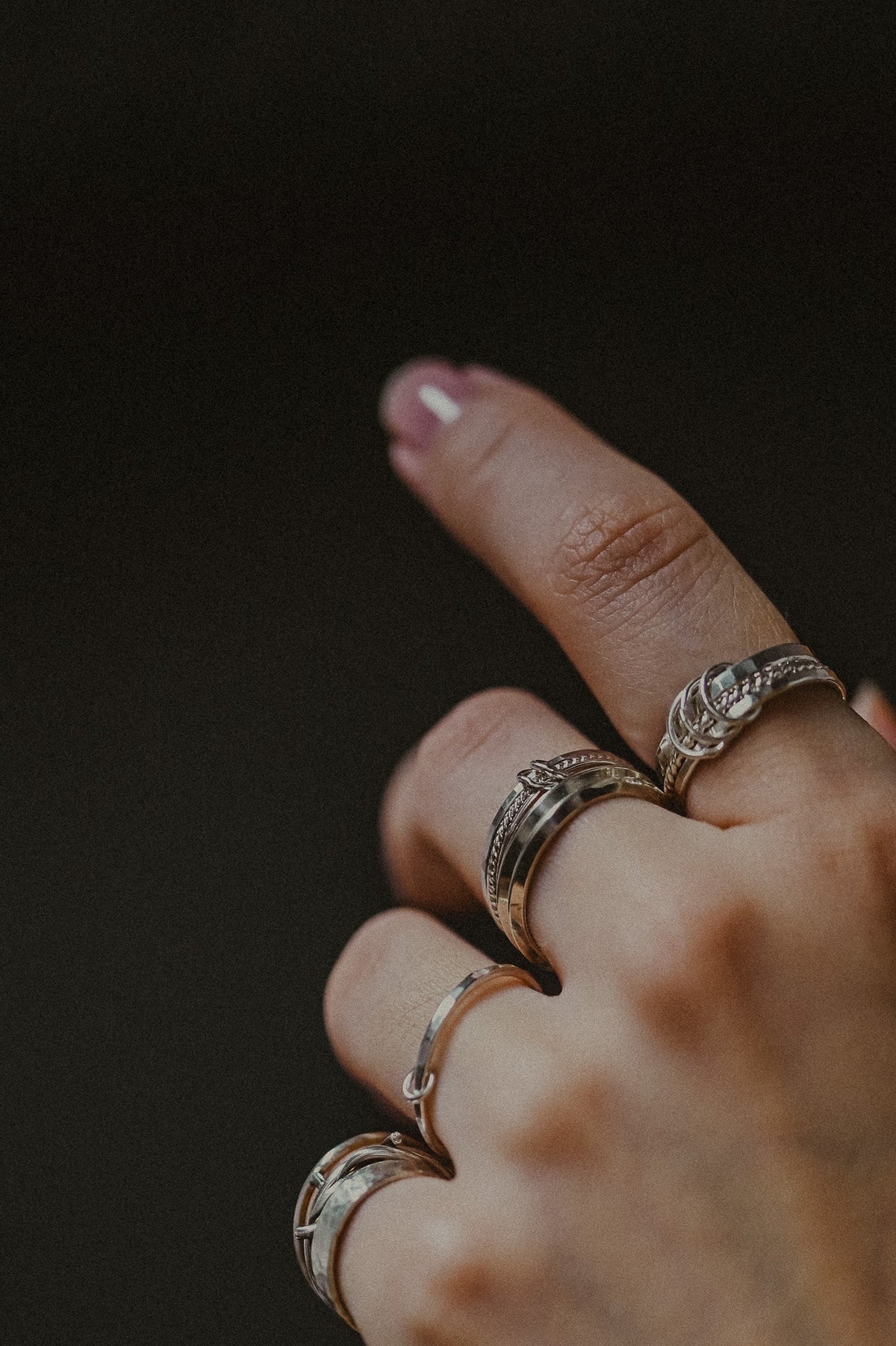 Duo Link Ring, Solid 14K Gold