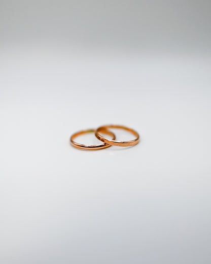 Extra Thick Ring, 14K Rose Gold Fill