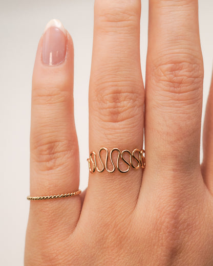 Diadem Ring, Solid 14K Gold