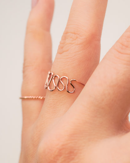 Diadem Ring, Solid 14K Rose Gold