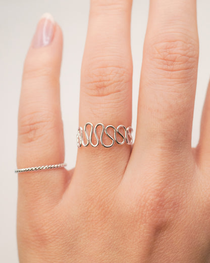 Diadem Ring, Sterling Silver