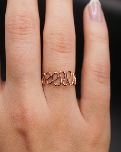 Diadem Ring, Solid 14K Rose Gold