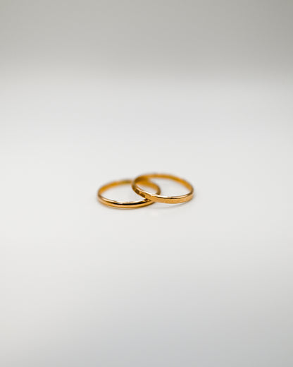 Extra Thick Ring, Solid 14K Gold