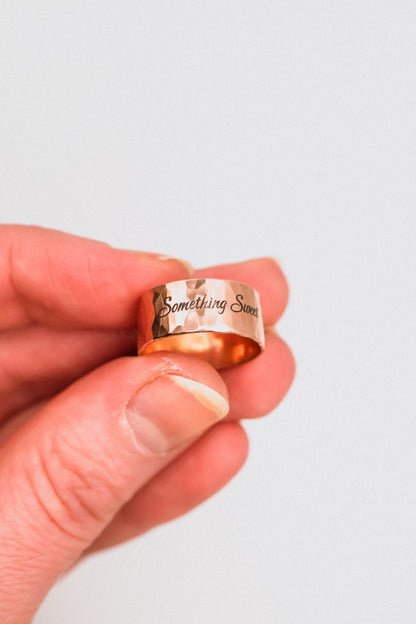 Wide Band, 14K Rose Gold Fill