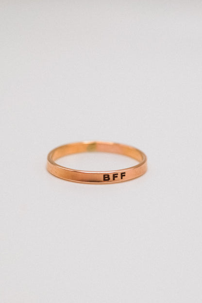 Mirror Band, 14K Rose Gold Fill