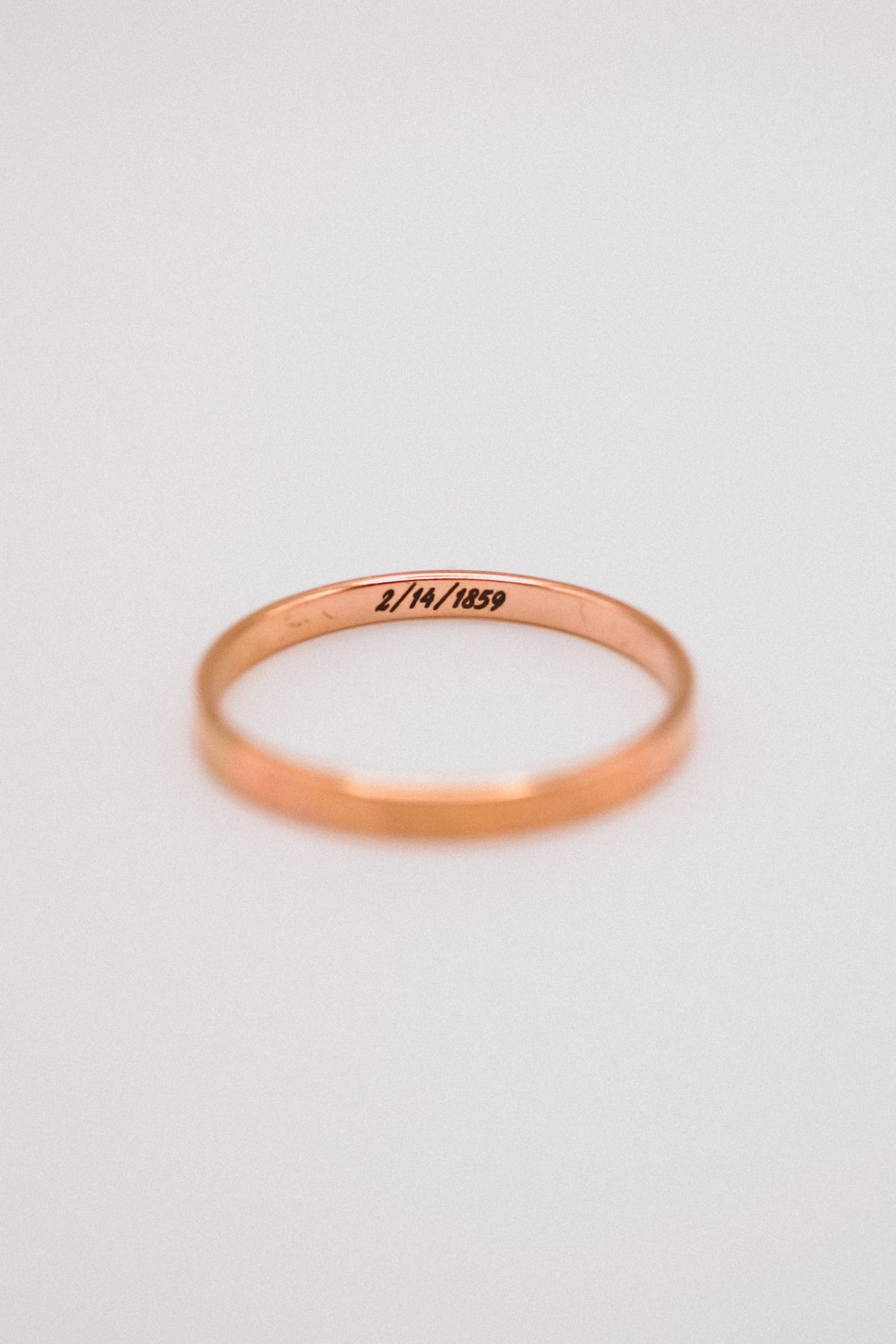 Mirror Band, 14K Rose Gold Fill