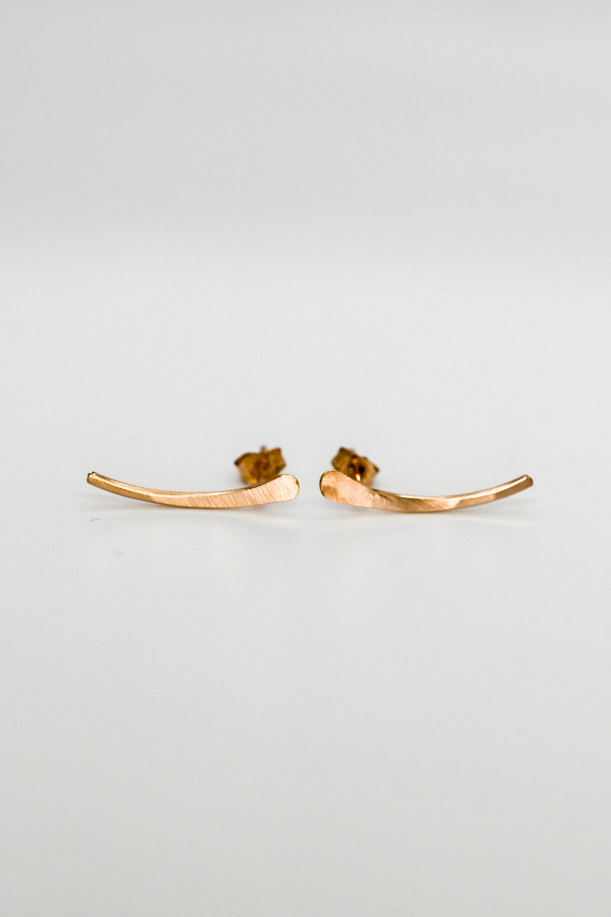Ear Climber Earring, Solid 14K Gold