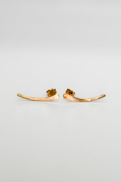 Ear Climber Earring, Solid 14K Gold