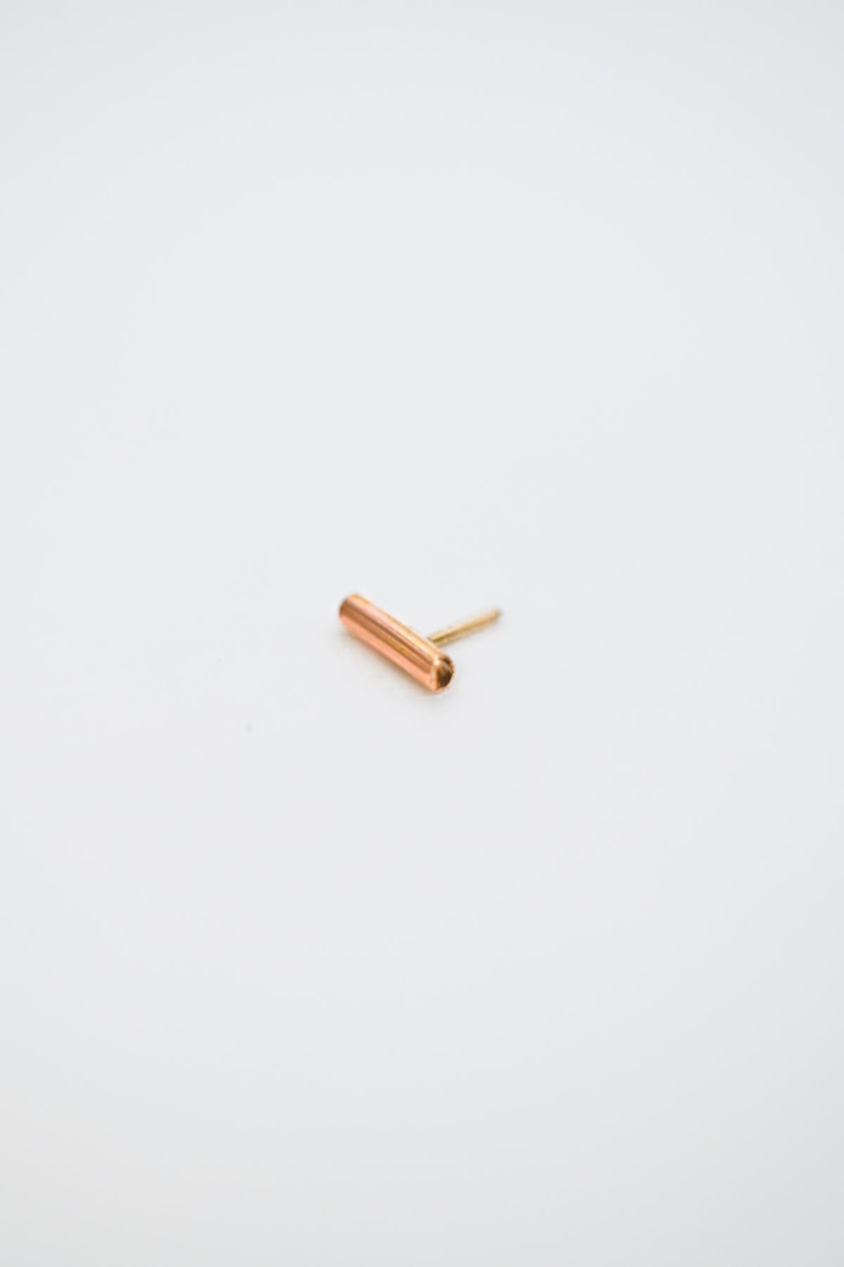 Tiny Bar Flat Back Stud Earring