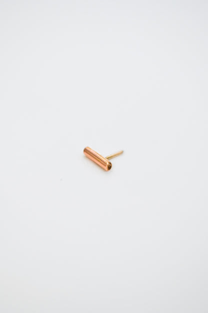 Tiny Bar Flat Back Stud Earring