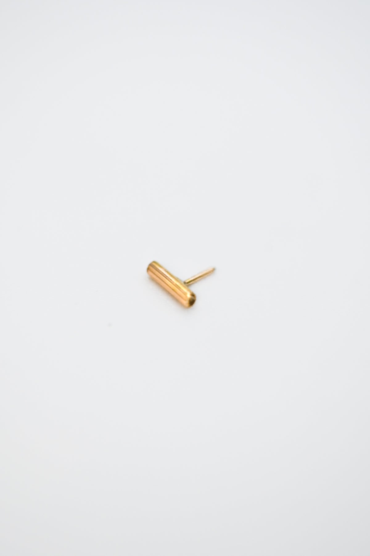 Tiny Bar Flat Back Stud Earring