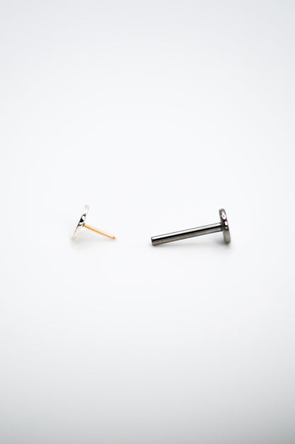 Mini Dot Flat Back Stud Earring