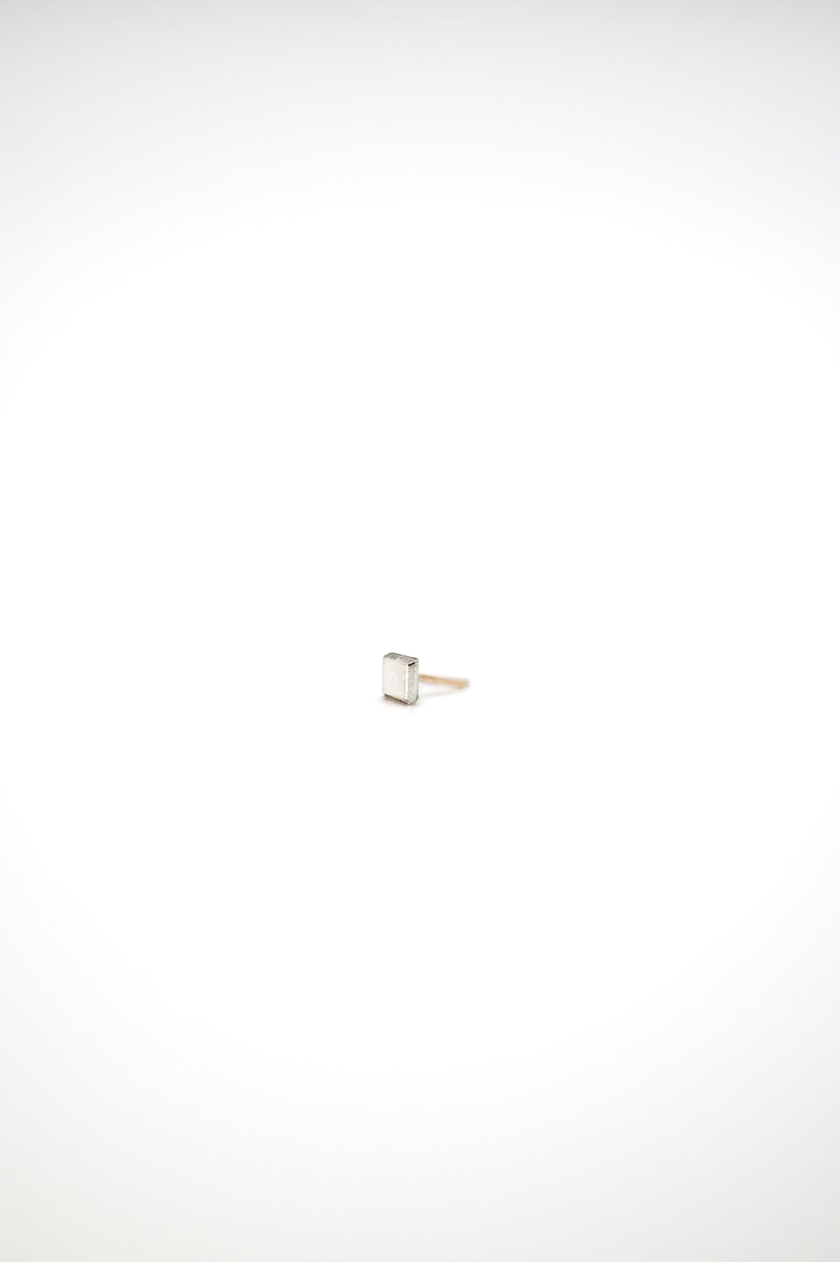 Square Mirror Flat Back Stud Earring