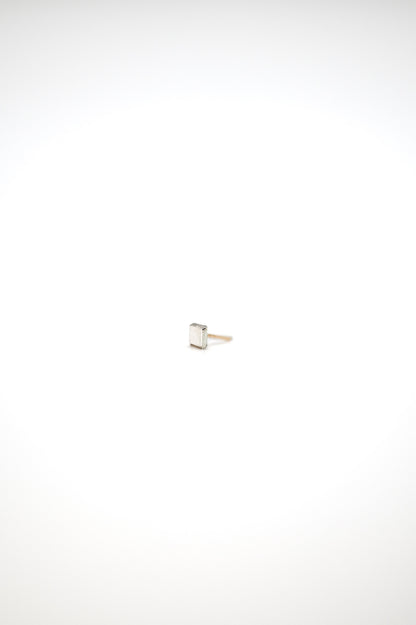 Square Mirror Flat Back Stud Earring