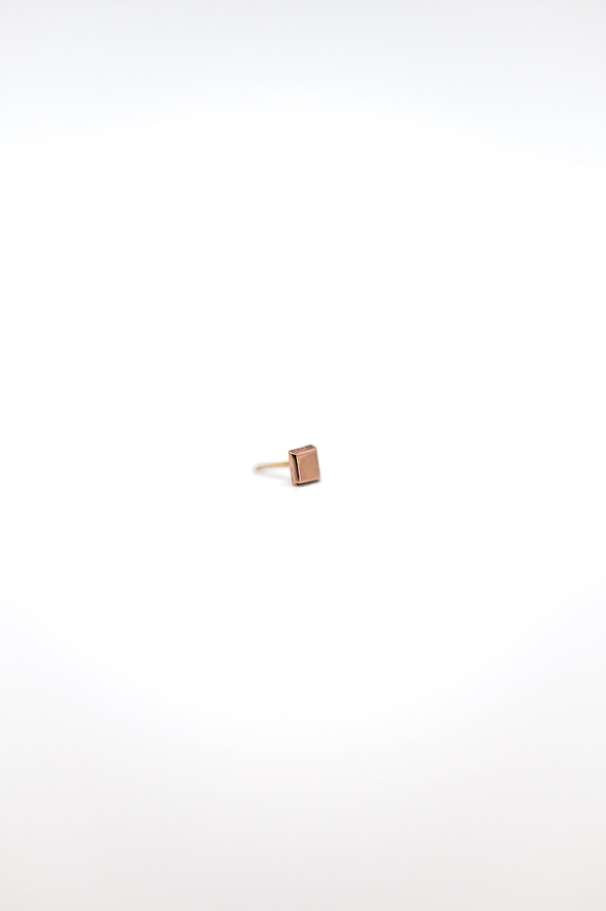 Square Mirror Flat Back Stud Earring