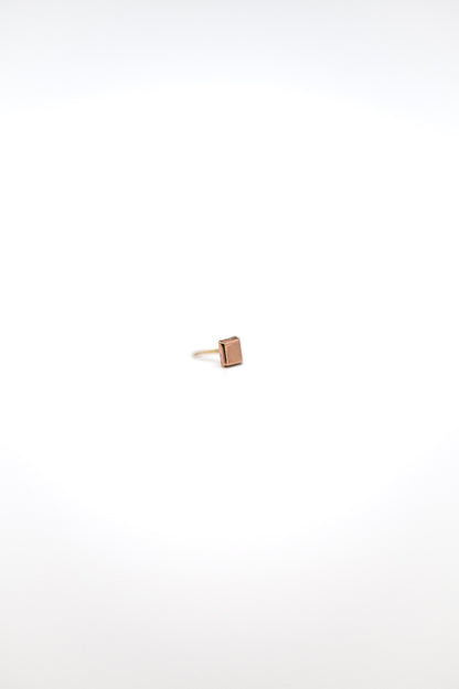 Square Mirror Flat Back Stud Earring