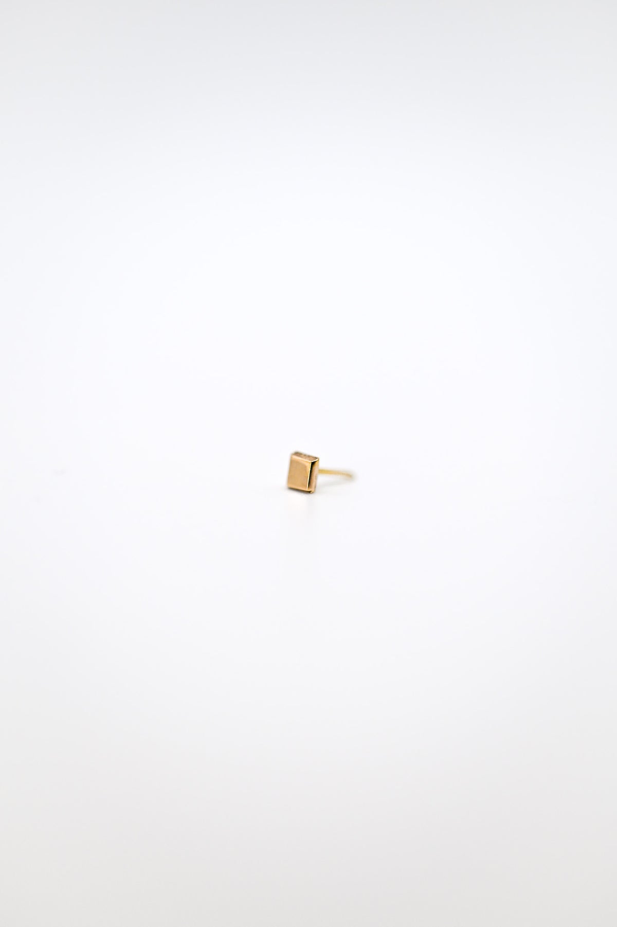 Square Mirror Flat Back Stud Earring