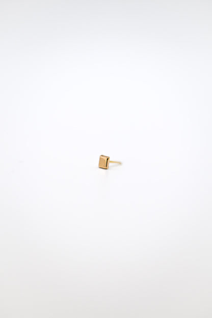 Square Mirror Flat Back Stud Earring