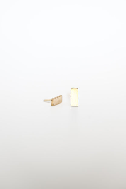 Mini Mirror Flat Back Stud Earring