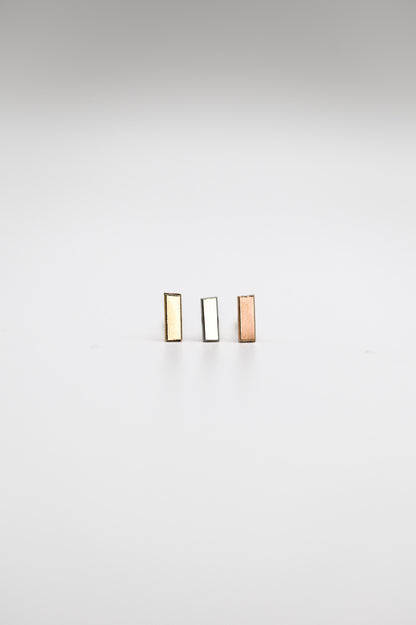 Mini Mirror Flat Back Stud Earring