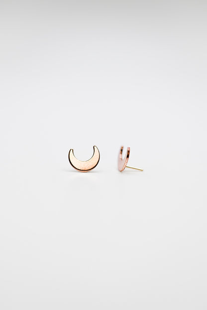 Moon Flat Back Stud Earring