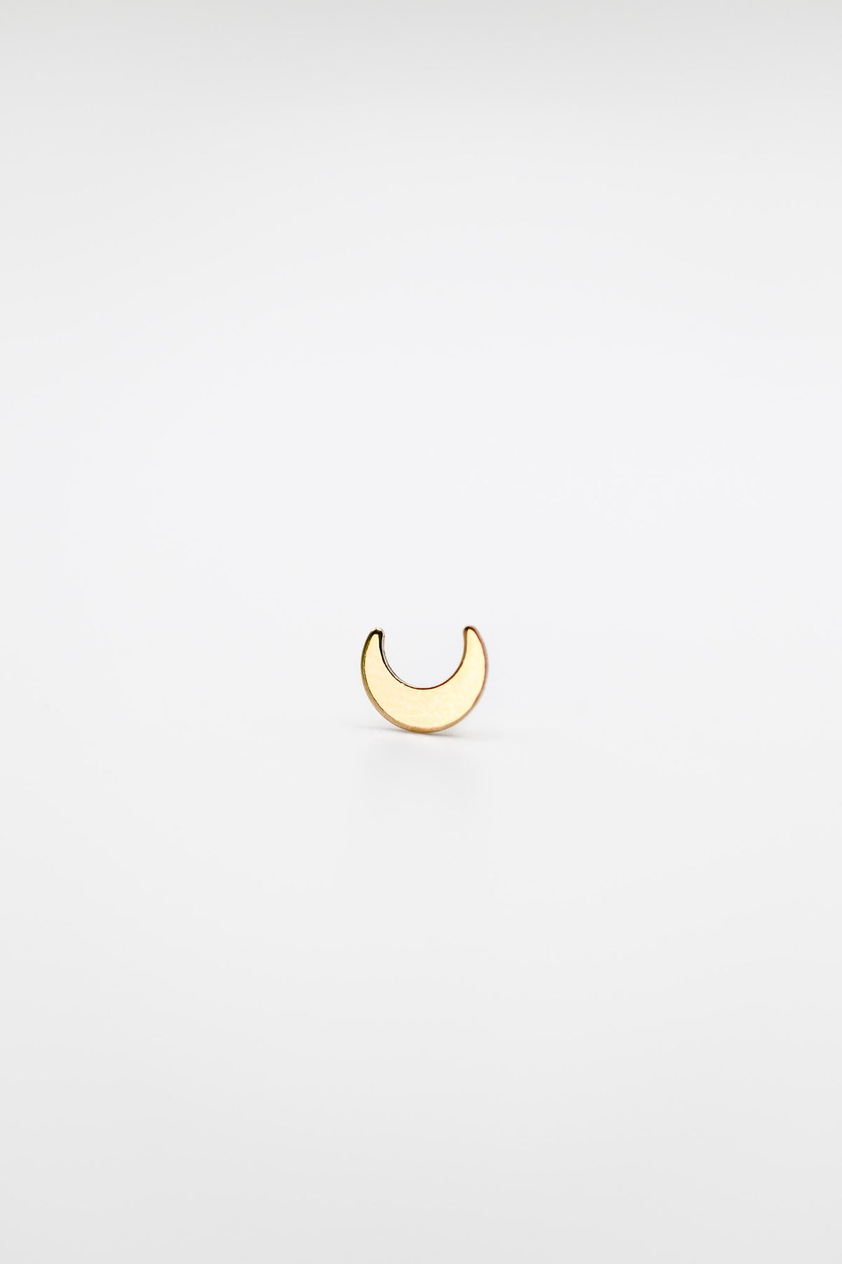 Moon Flat Back Stud Earring