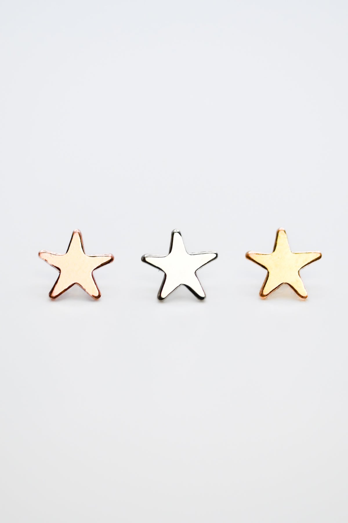 Star Flat Back Stud Earring