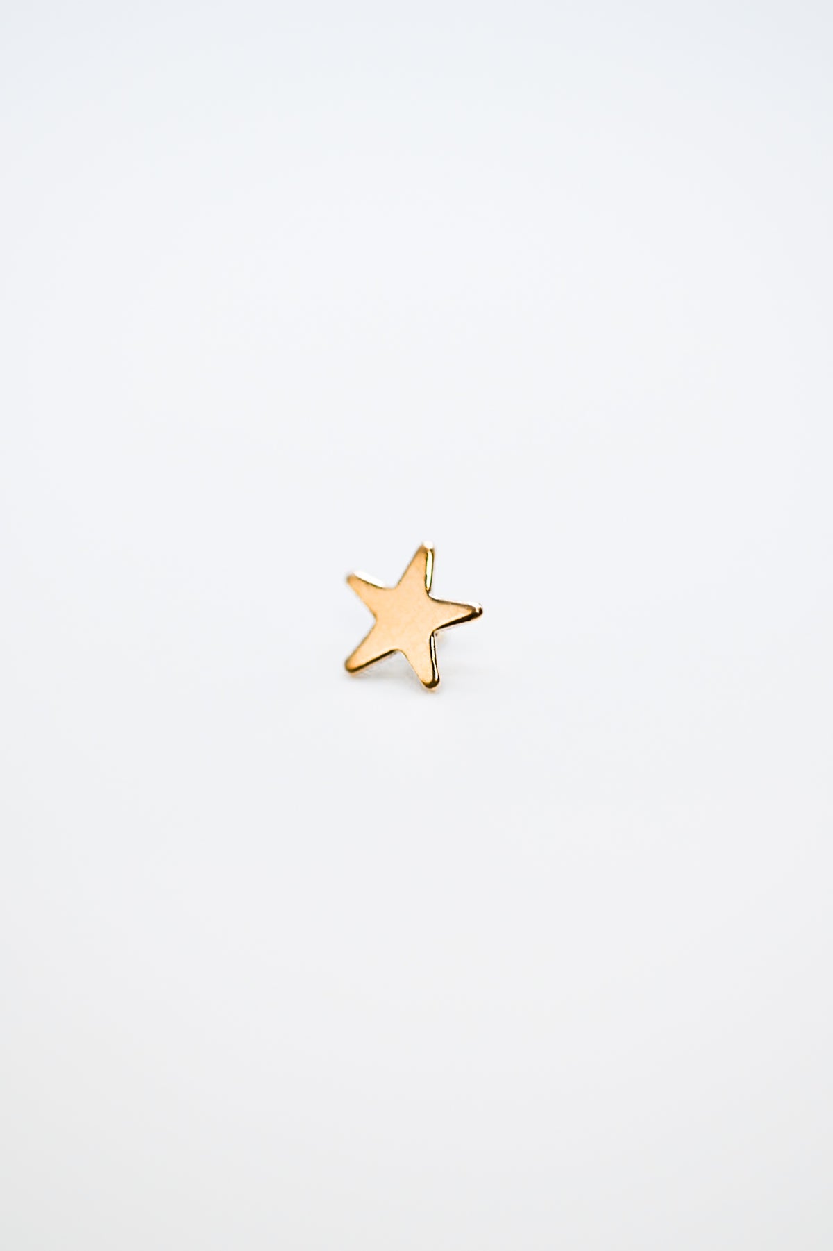 Star Flat Back Stud Earring