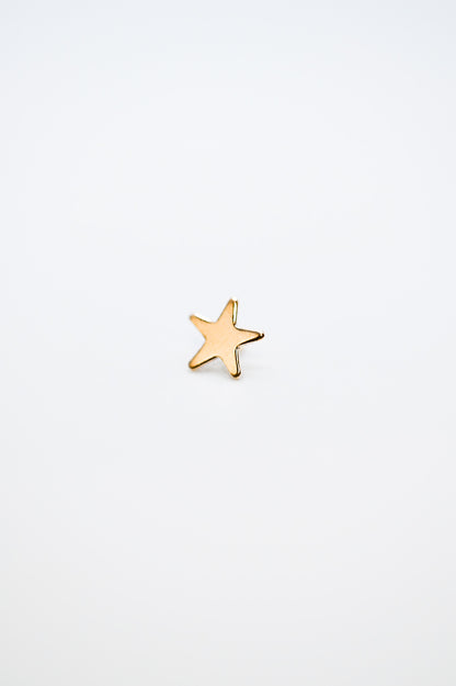 Star Flat Back Stud Earring