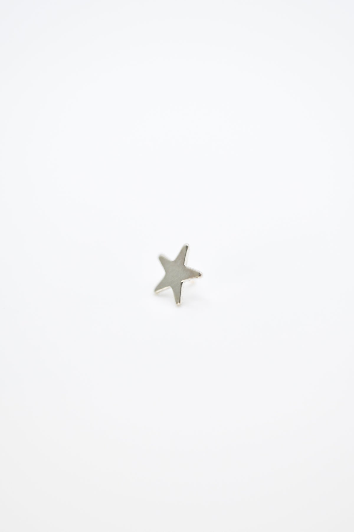 Star Flat Back Stud Earring
