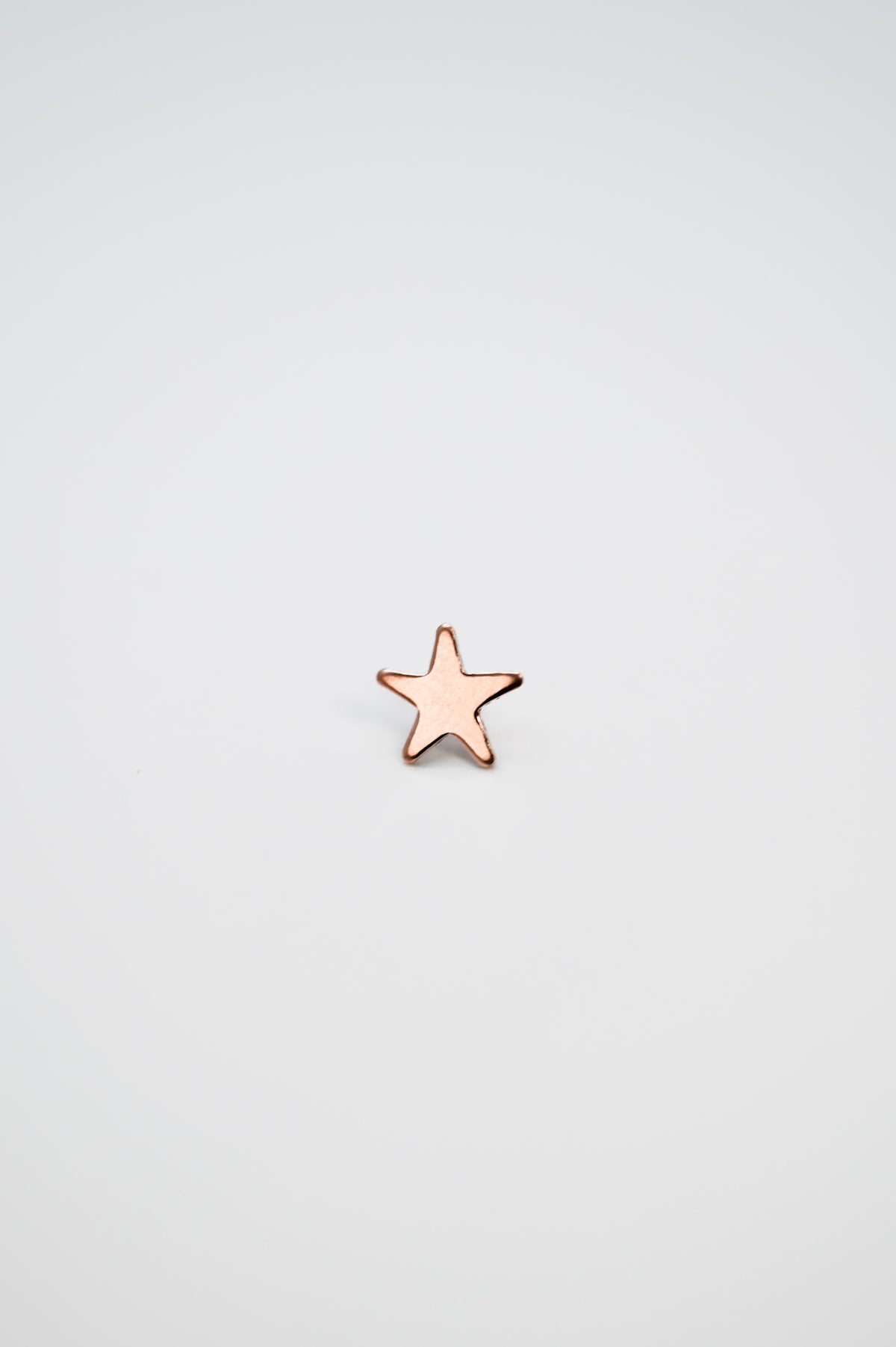 Star Flat Back Stud Earring