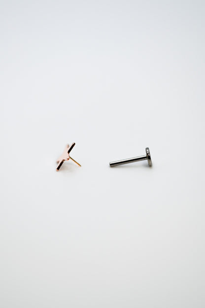 Star Flat Back Stud Earring