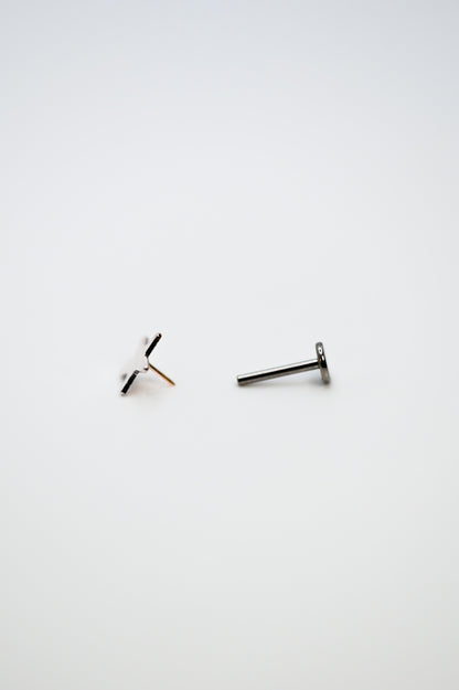 Star Flat Back Stud Earring