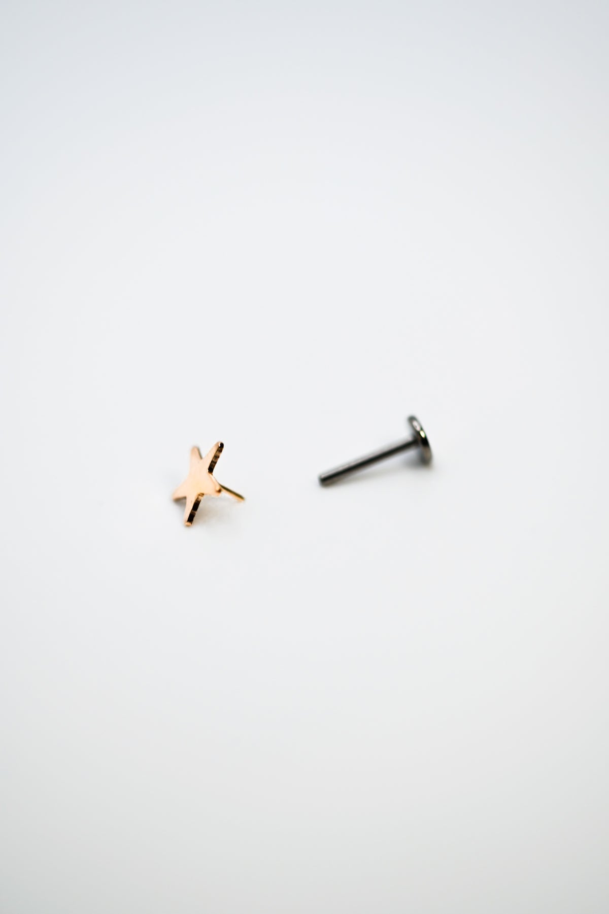 Star Flat Back Stud Earring
