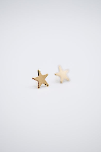 Star Flat Back Stud Earring