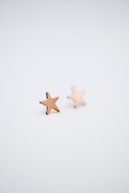 Star Flat Back Stud Earring