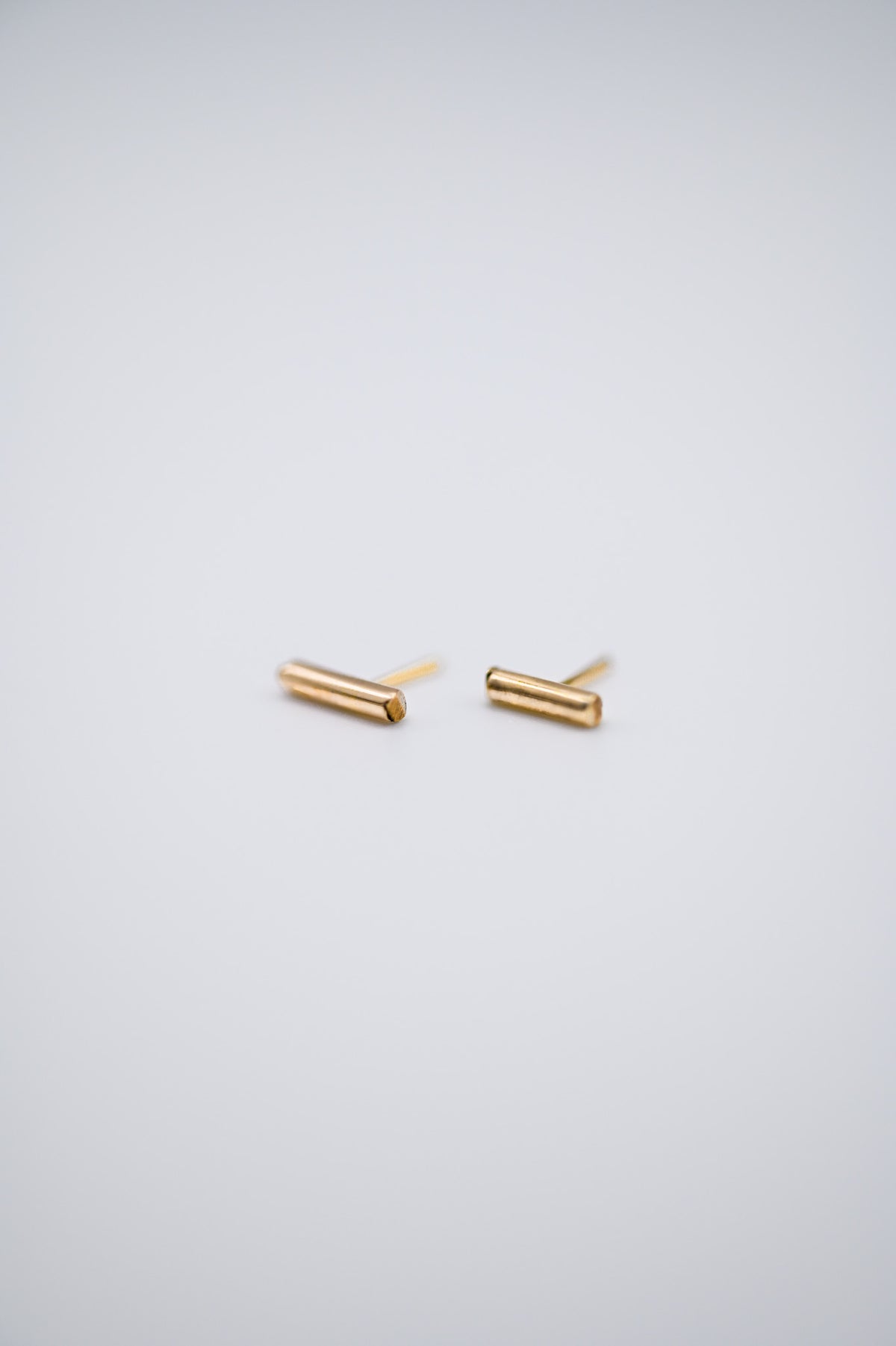 Tiny Bar Flat Back Stud Earring
