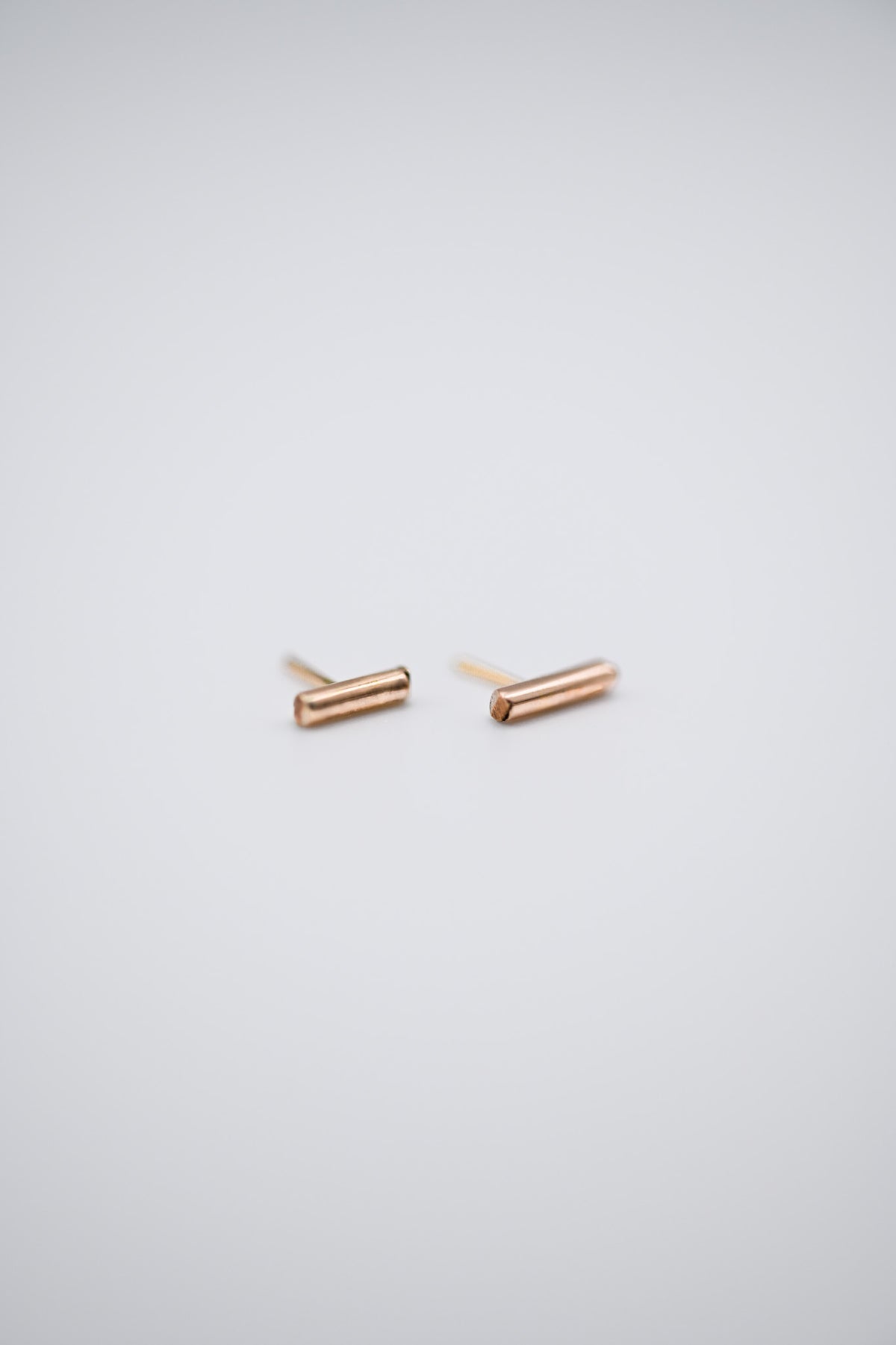 Tiny Bar Flat Back Stud Earring