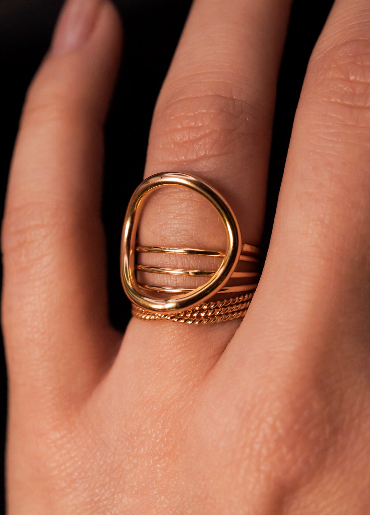 Twist Overlap Ring, Sterling Silver