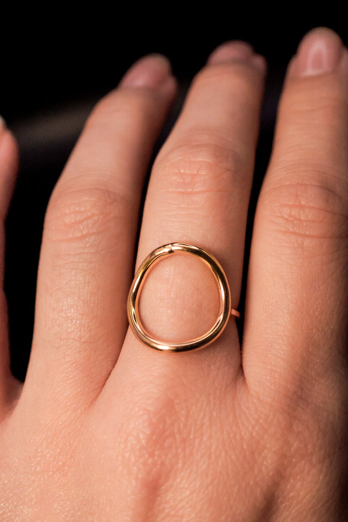 Full Circle Ring, Solid 14K Gold