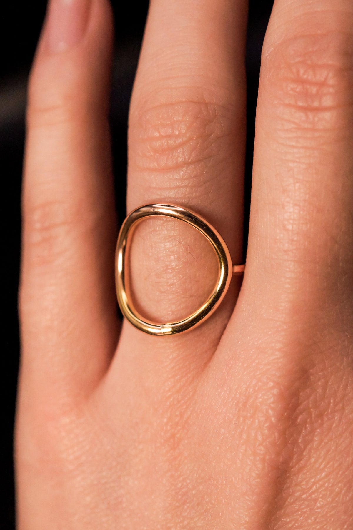 Full Circle Ring, Solid 14K Gold