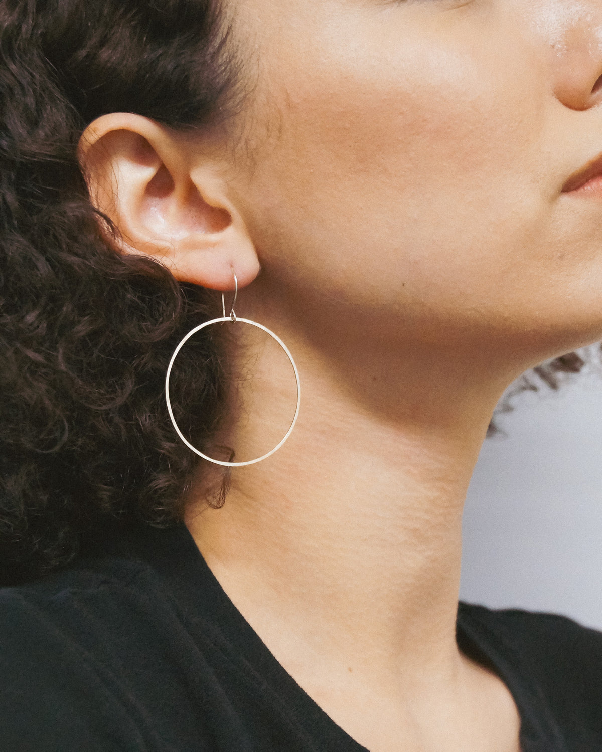 Full Circle Hoop Earrings, Gold Fill, Rose Gold Fill, or Sterling Silver