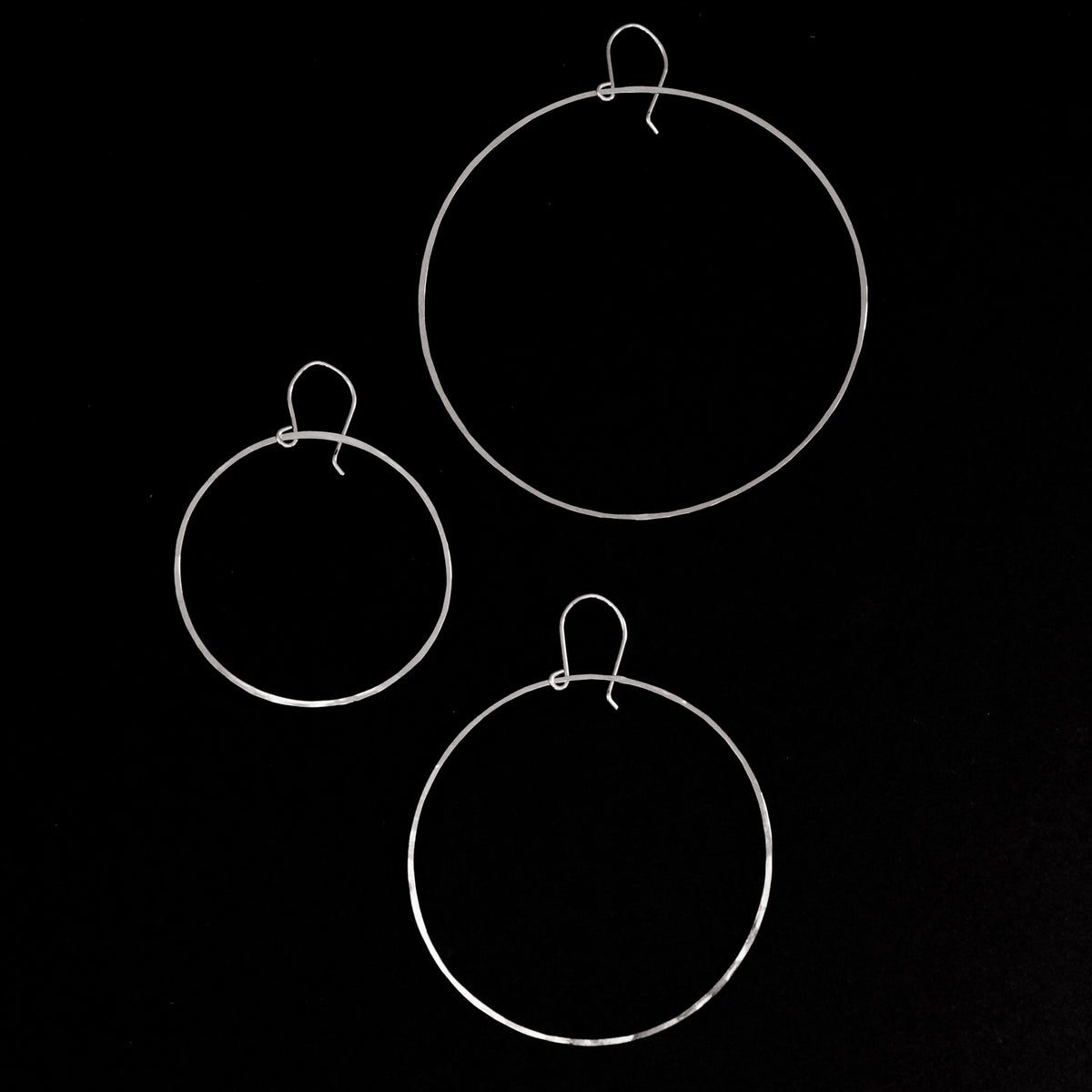 Full Circle Hoop Earrings, Gold Fill, Rose Gold Fill, or Sterling Silver