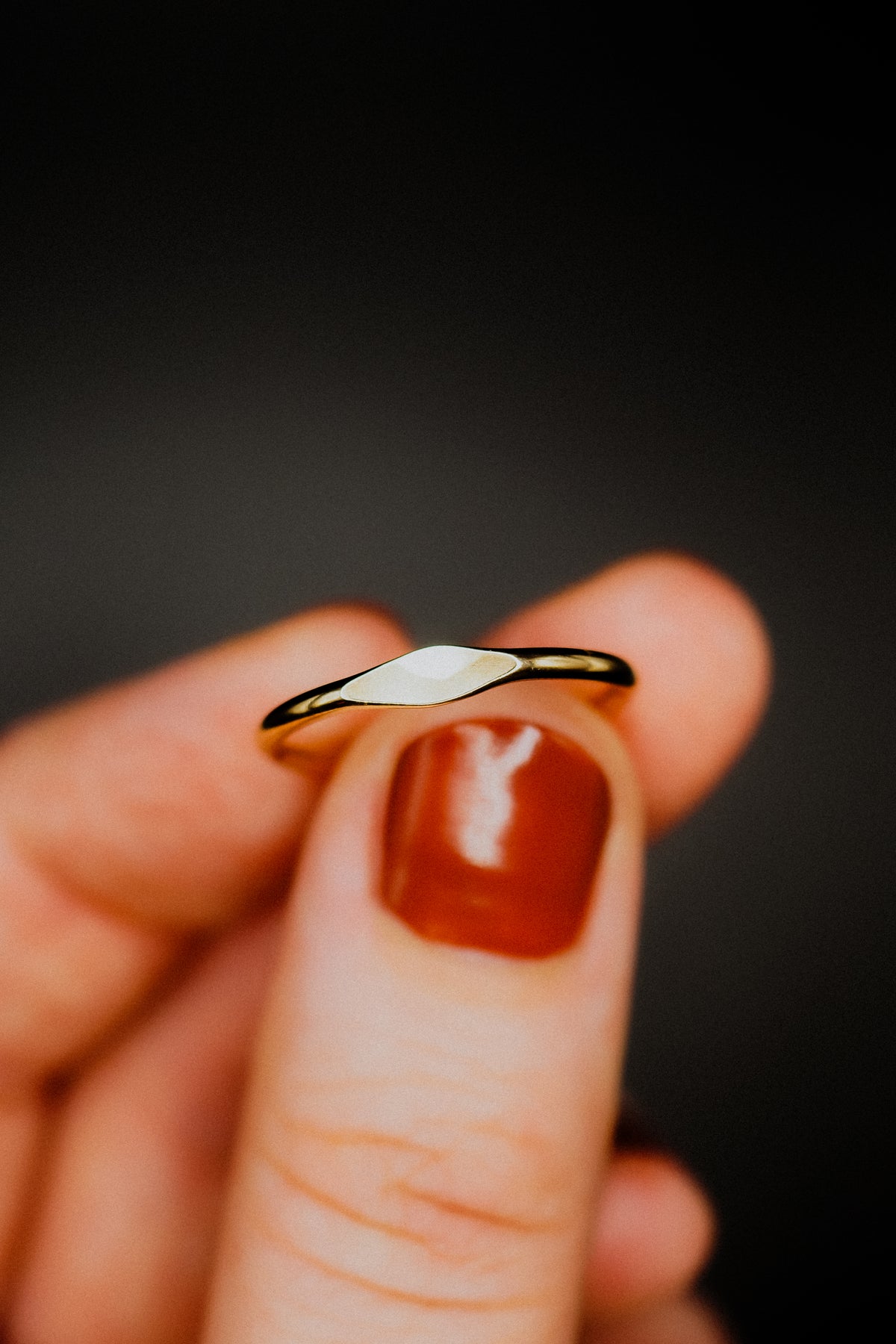 Signet Ring, Solid 14K Gold