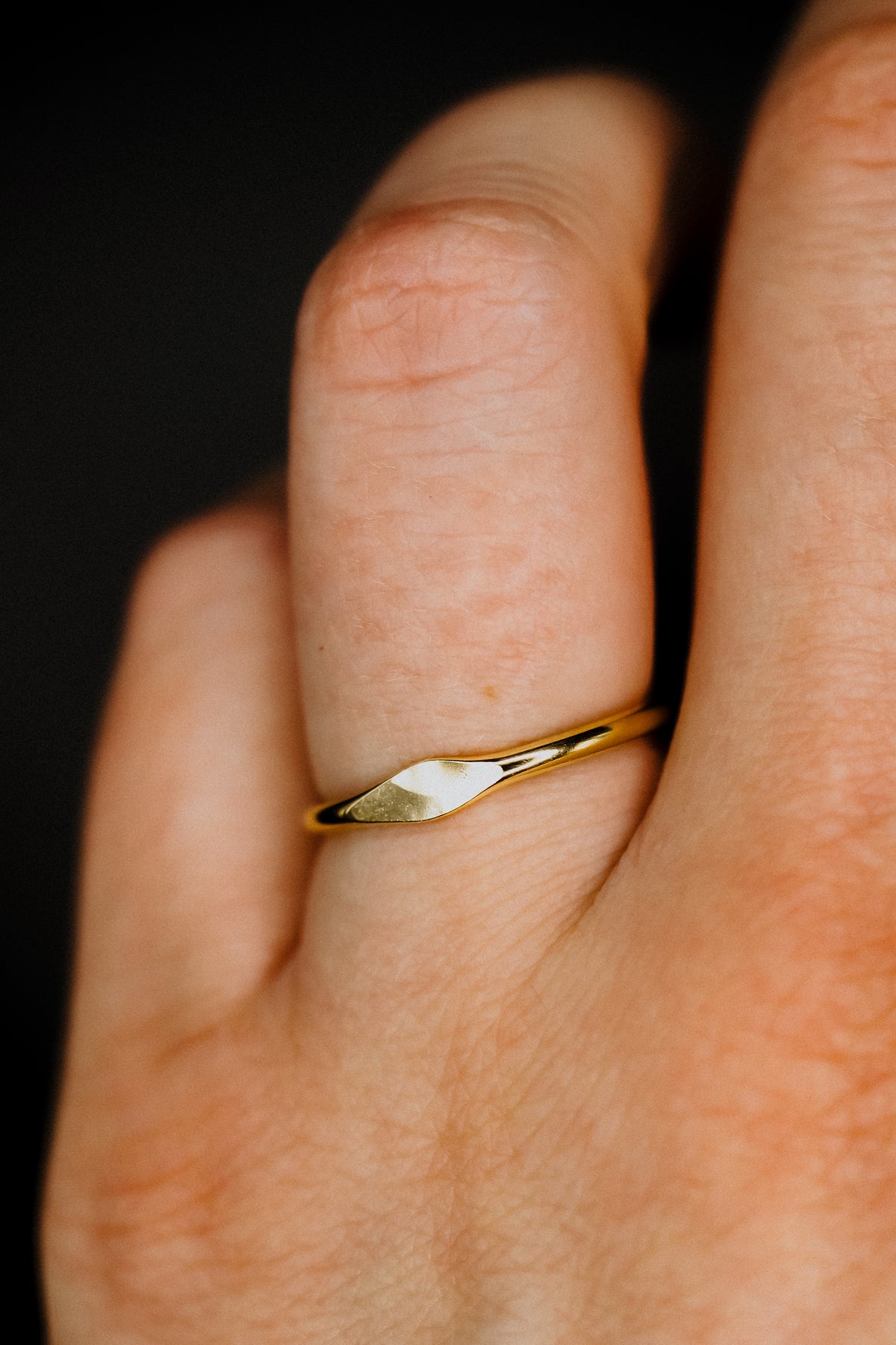 Signet Ring, Solid 14K Gold