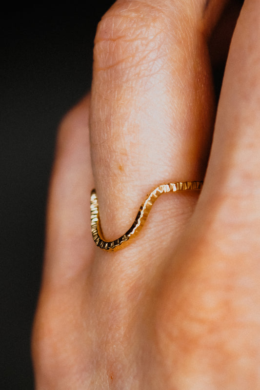Sparkle Arc Ring, 14K Gold Fill