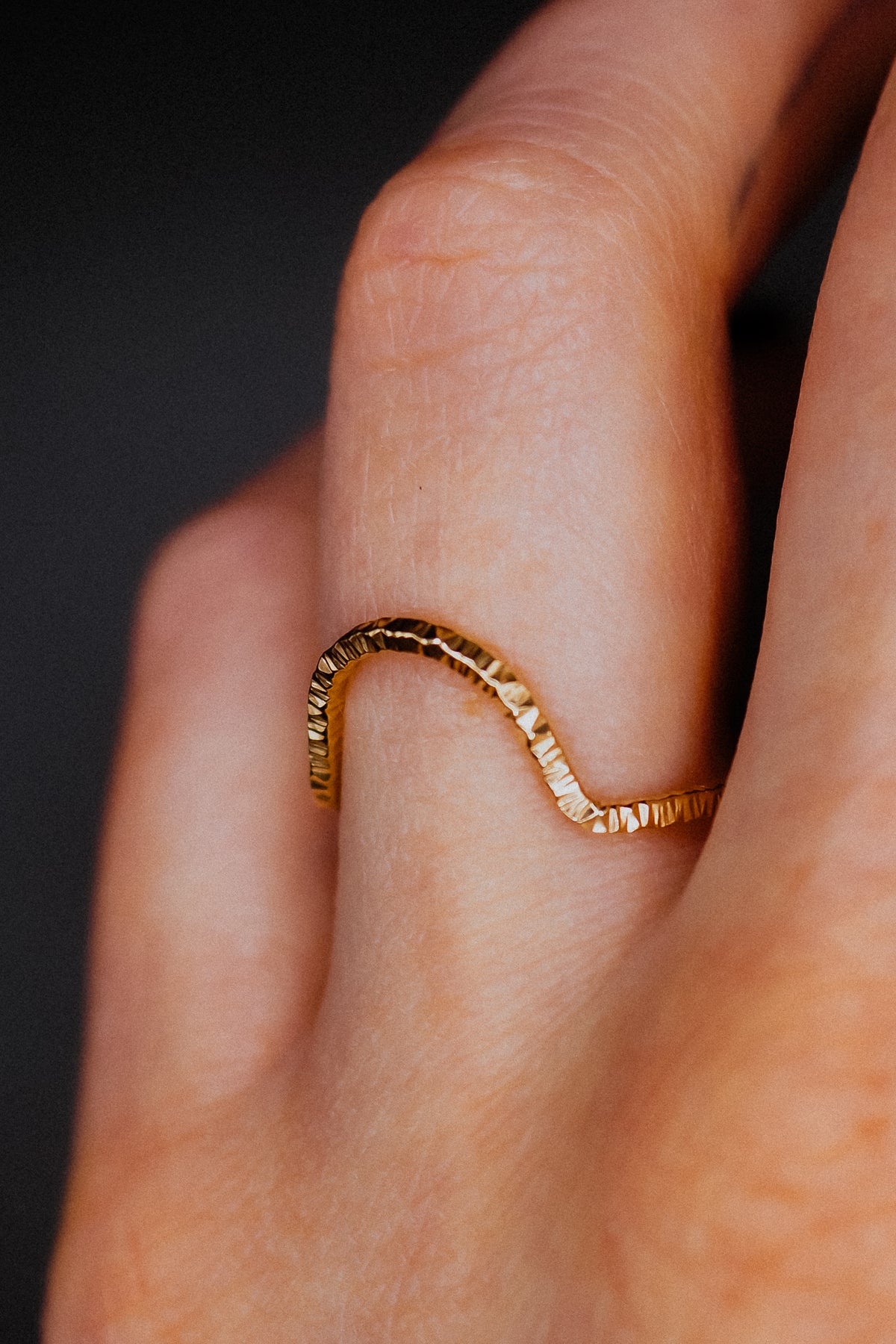 Sparkle Arc Ring, 14K Gold Fill