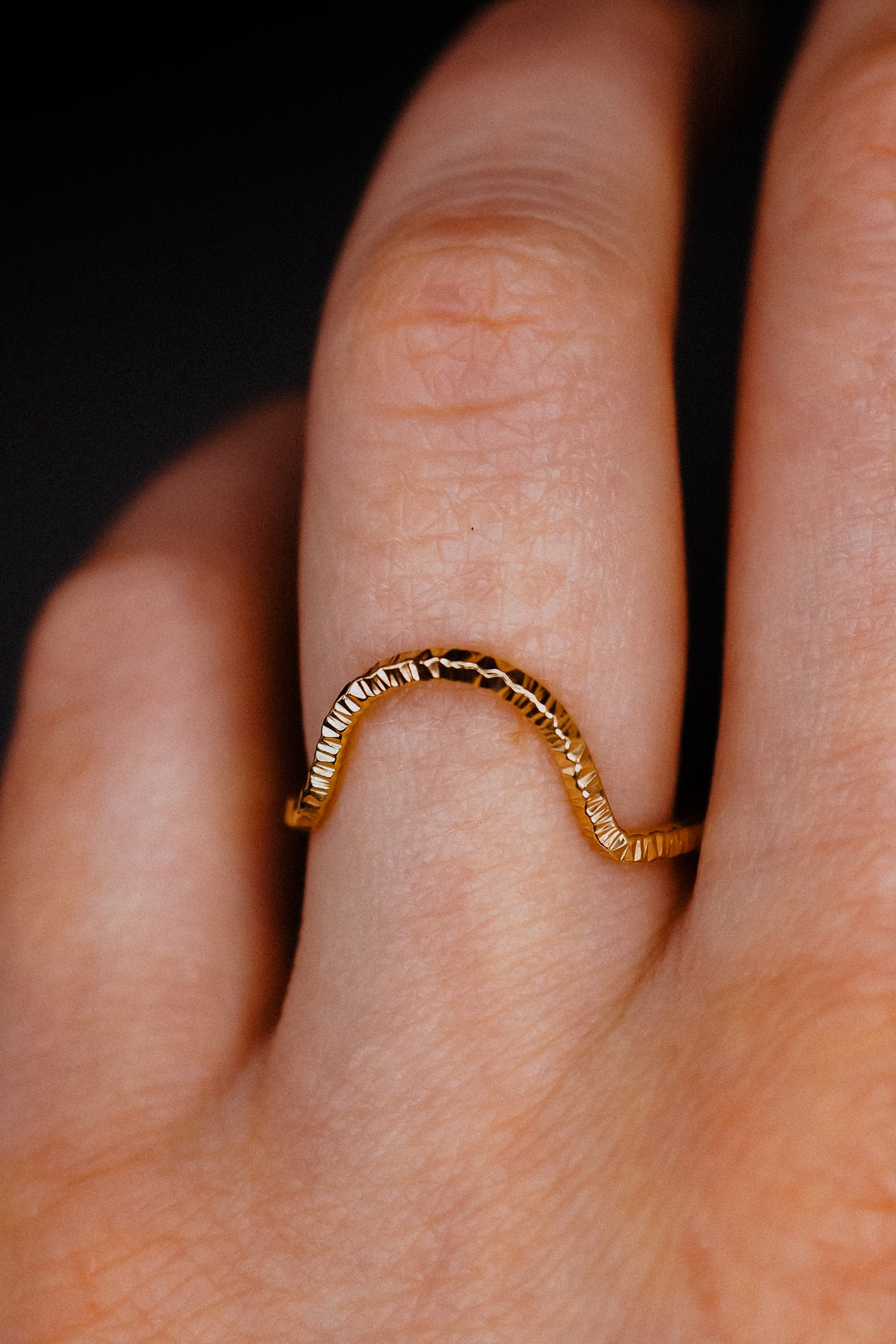Sparkle Arc Ring, 14K Gold Fill