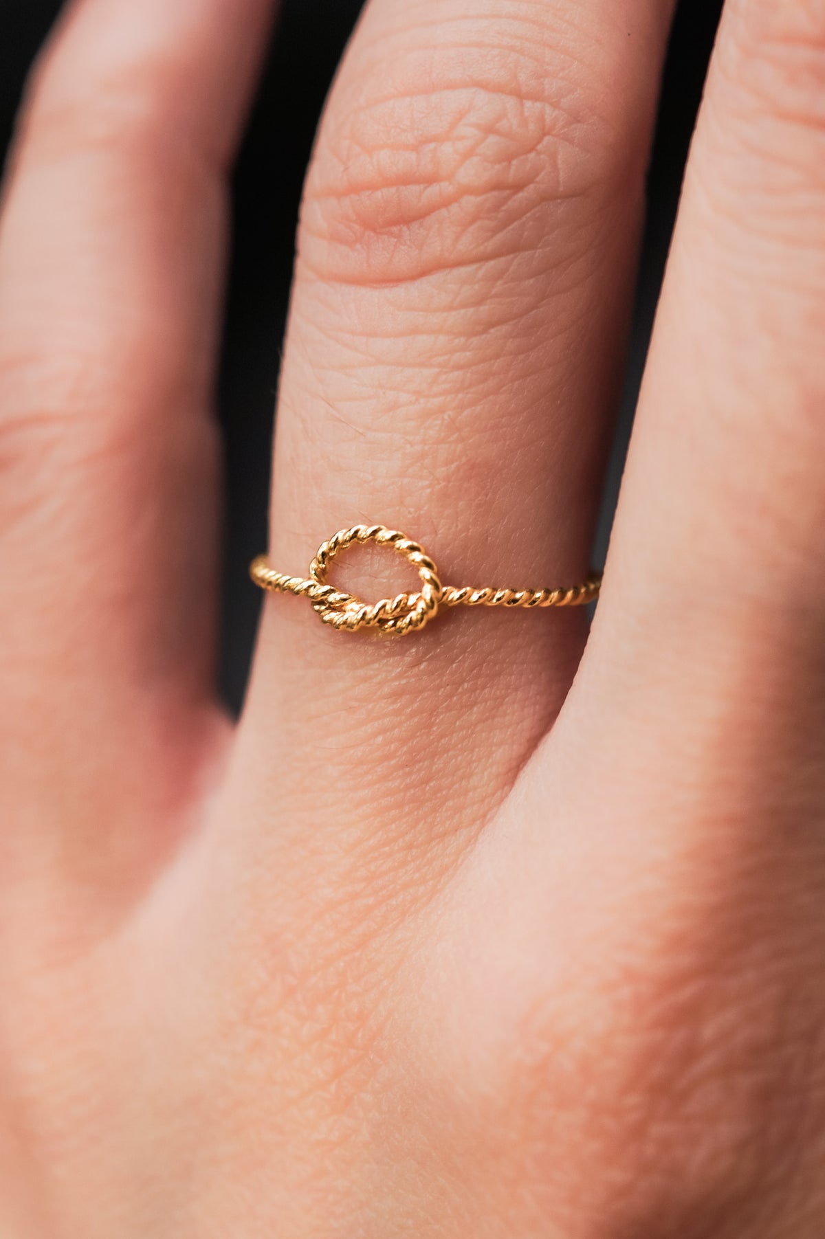 Twist Open Knot Ring, 14K Gold Fill