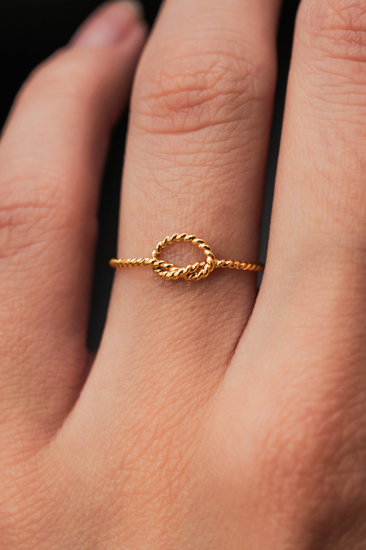 Twist Open Knot Ring, 14K Gold Fill